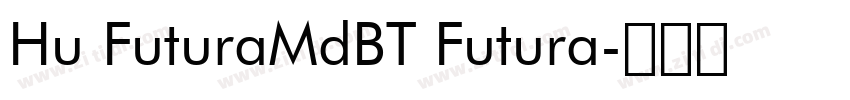 Hu FuturaMdBT Futura字体转换